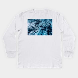 Ocean Waves Kids Long Sleeve T-Shirt